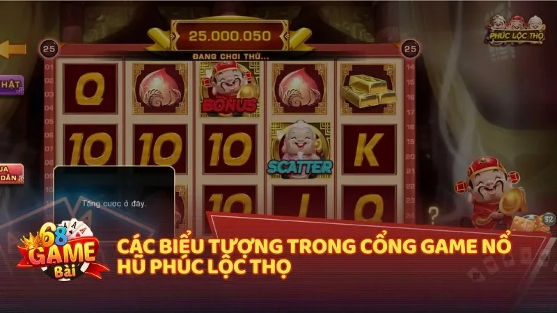 Các biểu tượng trong cổng game Nổ hũ Phúc Lộc Thọ